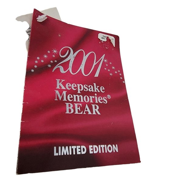 Vintage 2001 Walmart Keepsake Bear White Limited Edition 20" Holiday With Tags - Picture 5 of 5